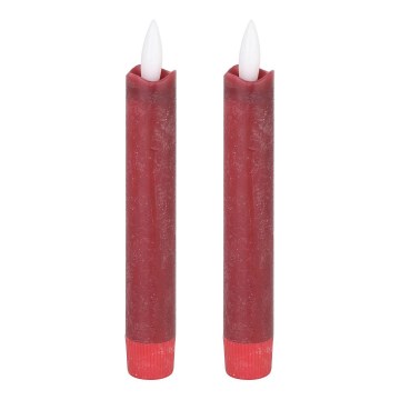 Eglo - SET 2x LED Sveća LED/1xAAA 15 cm crveno