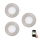 Eglo - Set 3x LED RGB Prigušiva ugradbena lampa FUEVA-C 1xLED/3W/230V