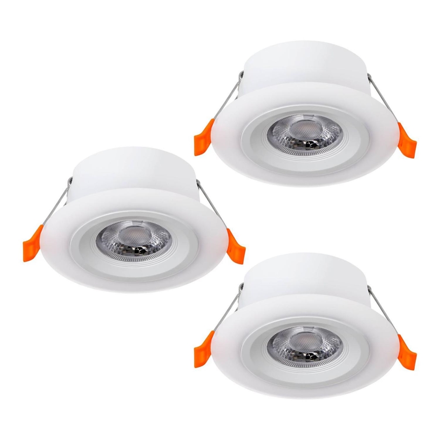 Eglo - Set 3x LED Ugradbena lampa 3xLED/4,8W/230V bela