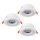 Eglo - Set 3x LED Ugradbena lampa 3xLED/4,8W/230V bela