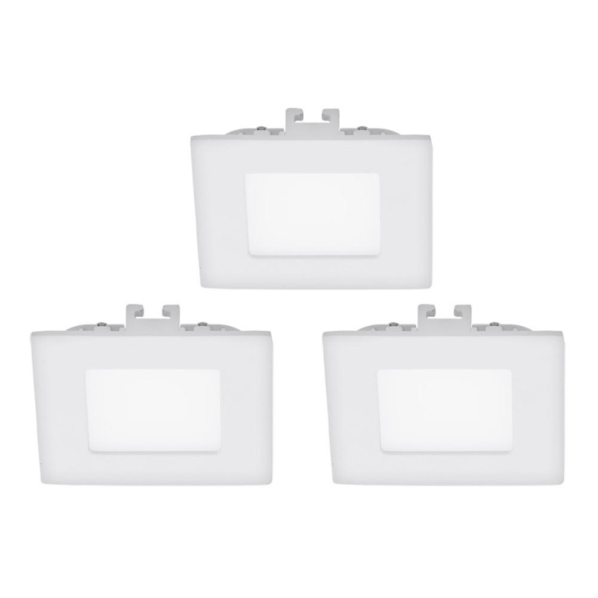 Eglo - Set 3x LED Ugradna lampa FUEVA 1 1xLED/2,7W/230V