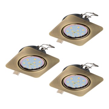 Eglo - Set 3x LED Ugradna lampa PENETO 3xGU10-LED/5W/230V