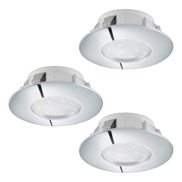 Eglo - Set 3x LED ugradna lampa PINEDA 1xLED/4,9W/230V