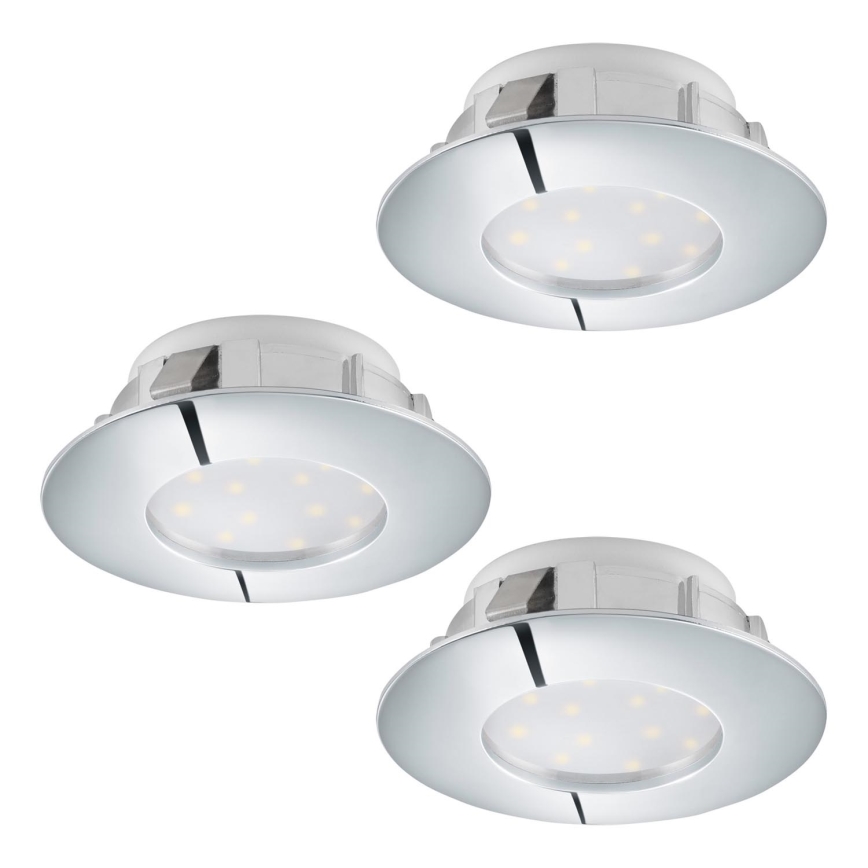Eglo - Set 3x LED ugradna lampa PINEDA 1xLED/4,9W/230V