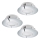 Eglo - Set 3x LED ugradna lampa PINEDA 1xLED/4,9W/230V