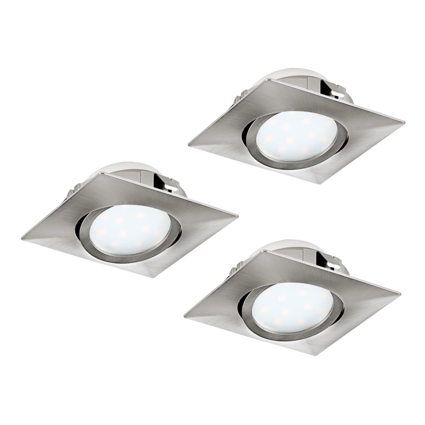 Eglo - Set 3x LED ugradna lampa PINEDA 1xLED/4,9W/230V