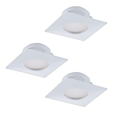 Eglo - Set 3x LED ugradna lampa PINEDA 1xLED/6W/230V