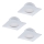 Eglo - Set 3x LED ugradna lampa PINEDA 1xLED/6W/230V