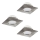 Eglo - Set 3x LED ugradna lampa PINEDA 1xLED/6W/230V
