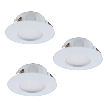 Eglo - Set 3x LED ugradna lampa PINEDA 1xLED/6W/230V