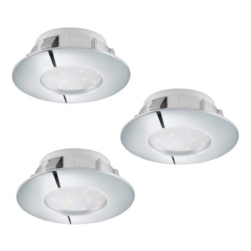Eglo - Set 3x LED ugradna lampa PINEDA 1xLED/6W/230V