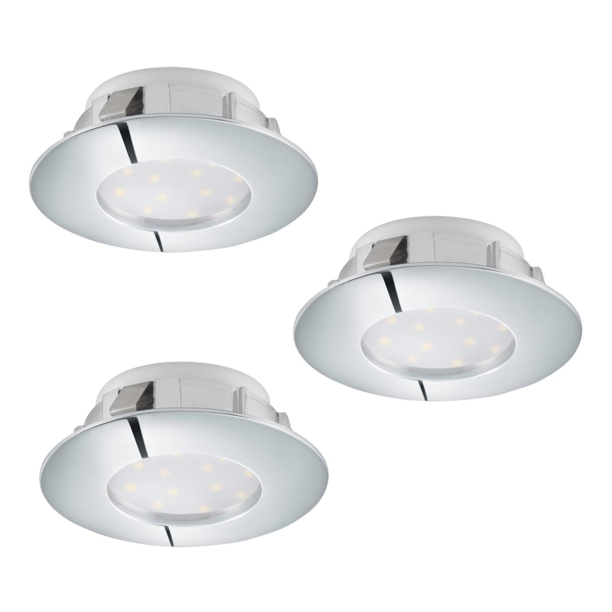 Eglo - Set 3x LED ugradna lampa PINEDA 1xLED/6W/230V