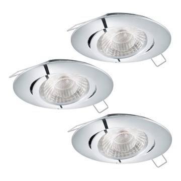Eglo - Set 3x LED ugradna lampa TEDO 3xGU10-LED/5W/230V