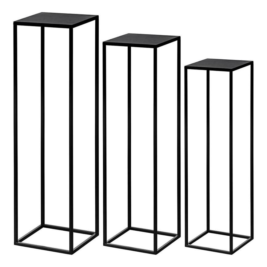 Eglo - Set 3x Stalak za cveće crno