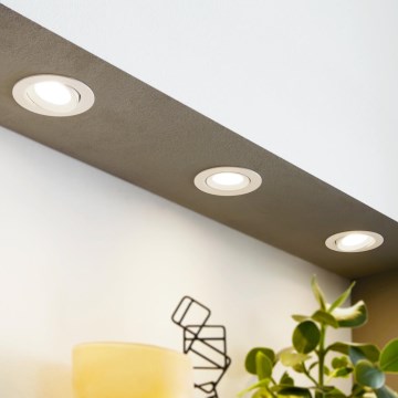 Eglo - Set 3xUgradna lampa SARTIANO 1xLED/5W/230V