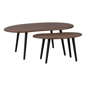 Eglo - SET od 2 komada priručnih stočića, braon