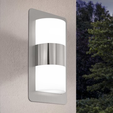 Eglo - Spoljašnja lampa 2xE27/10W/230V IP4mat krom