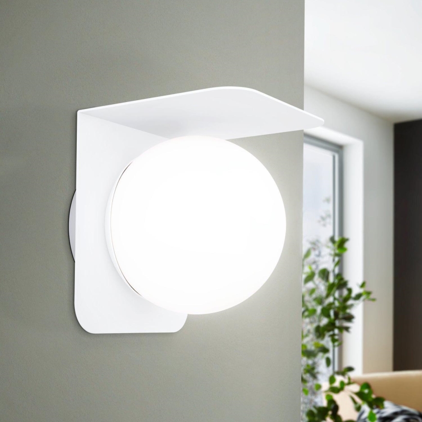Eglo - Spoljašnja zidna lampa 1xE27/15W/230V IP44 bela