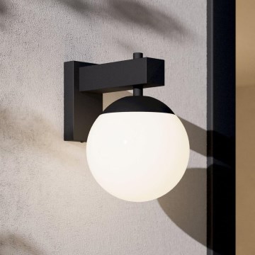 Eglo - Spoljašnja zidna lampa 1xE27/40W/230V crno IP44