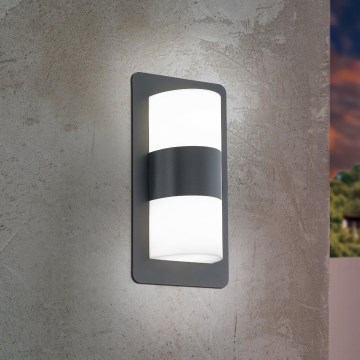 Eglo - Spoljašnja zidna lampa 2xE27/10W/230V antracit IP44