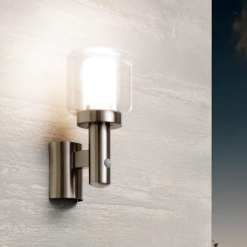 Eglo - Spoljašnja zidna lampa sa senzorom 1xE27/40W IP44