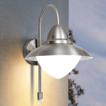 EGLO - Spoljašnja zidna lampa sa senzorom 1xE27/60W IP44