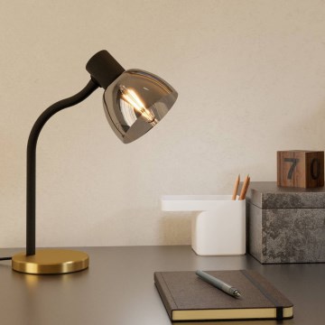 Eglo - Stona lampa 1xE14/25W/230V zlatna/crno