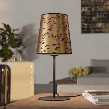 Eglo - Stona lampa 1xE27/25W/230V zlatna/roze
