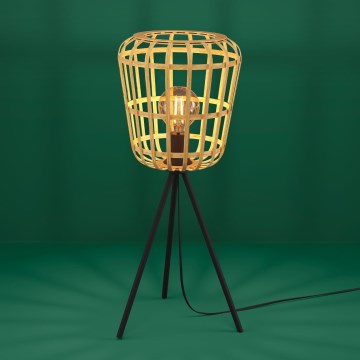 Eglo - Stona lampa 1xE27/40W/230V bambus