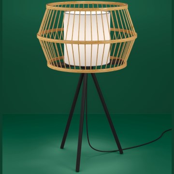 Eglo - Stona lampa 1xE27/40W/230V braon
