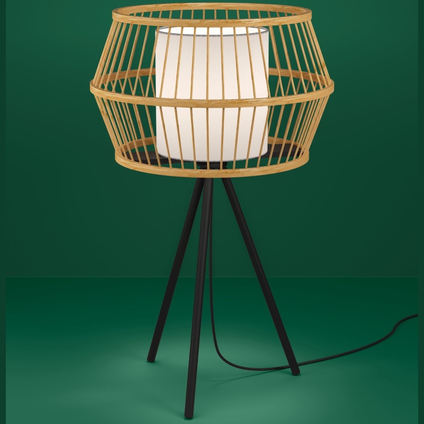 Eglo - Stona lampa 1xE27/40W/230V braon