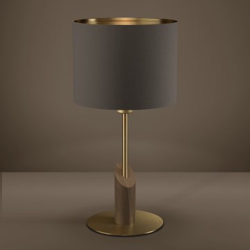 Eglo - Stona lampa 1xE27/40W/230V braon/zlatna