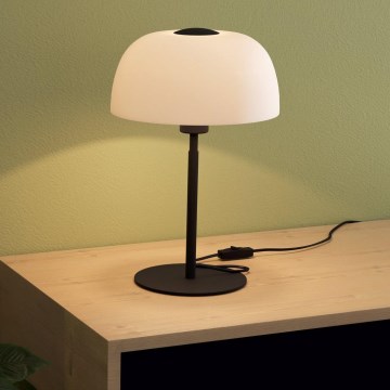 Eglo - Stona lampa 1xE27/40W/230V crno/bela