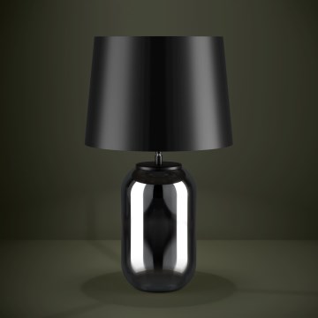Eglo - Stona lampa 1xE27/40W/230V crno/dimno
