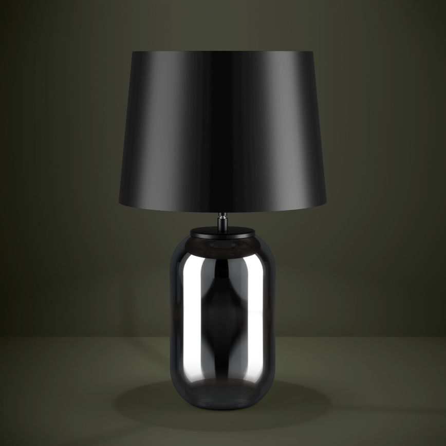 Eglo - Stona lampa 1xE27/40W/230V crno/dimno