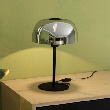 Eglo - Stona lampa 1xE27/40W/230V crno/sivo