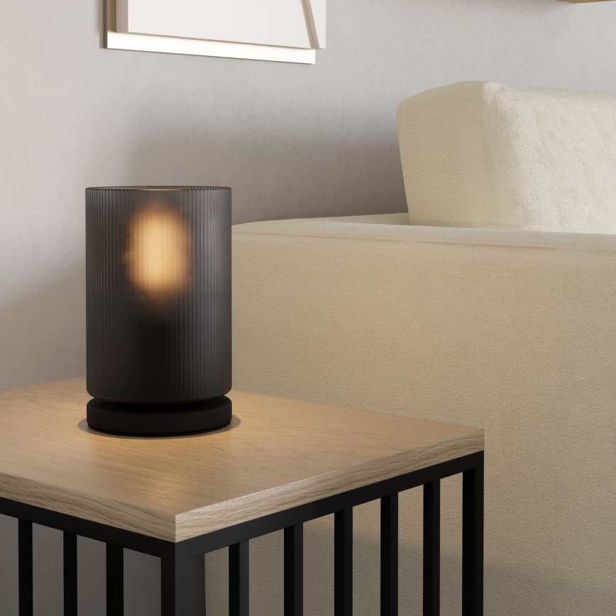 Eglo - Stona lampa 1xE27/40W/230V sivo
