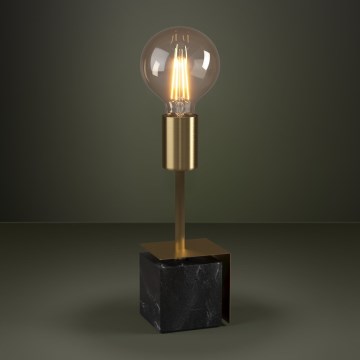 Eglo - Stona lampa 1xE27/40W/230V zlatna/crni mermer