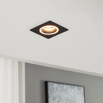 Eglo - Ugradbena lampa 1xGU10/35W/230V antracit