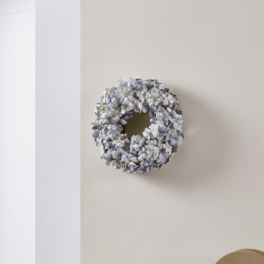 Eglo - Venac od veštačkog cveća pr. 35 cm plava