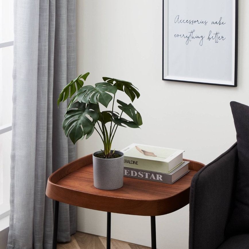 Eglo - Veštačka biljka u tegli za cveće 42x30 cm monstera