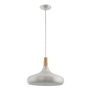 Eglo - Viseća lampa 1xE27/60W/230V pr. 40 cm srebrno