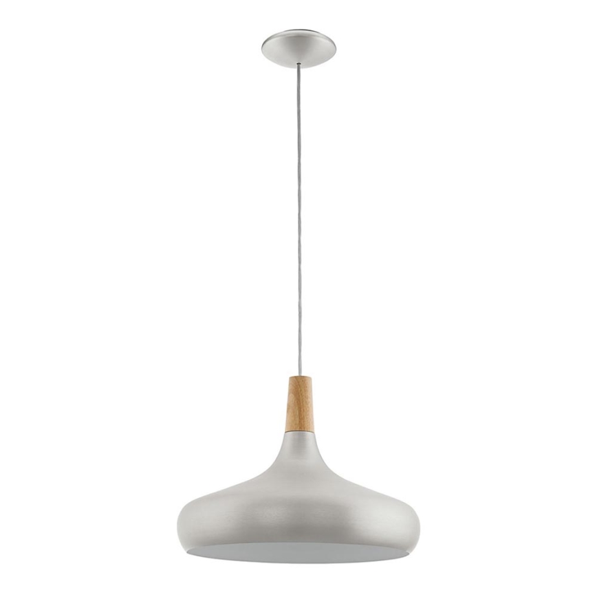 Eglo - Viseća lampa 1xE27/60W/230V pr. 40 cm srebrno