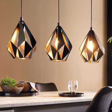 Eglo - Viseća lampa 3xE27/60W/230V