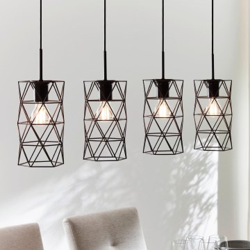 Eglo - Viseća lampa 4xE27/60W/230V