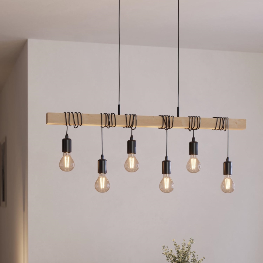 Eglo - Viseća lampa TOWNSHEND 6xE27/60W/230V