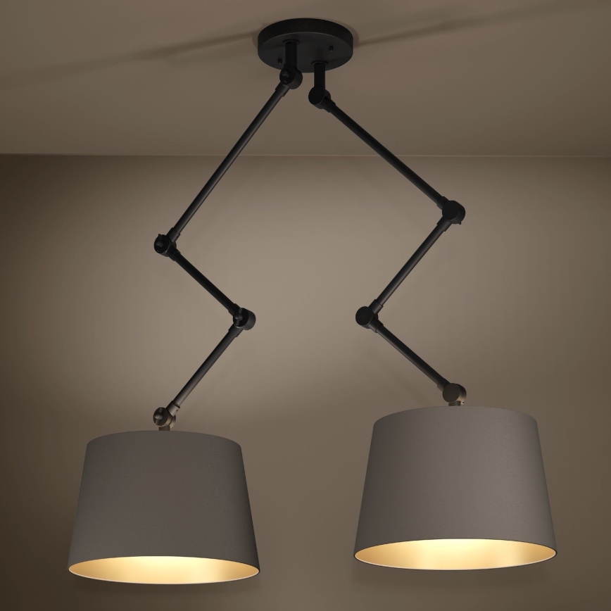 Eglo - Viseći luster 2xE27/40W/230V braon