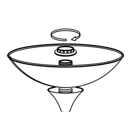 Eglo - Zamenski abažur za lampu UP 2 27,5x8 cm bela