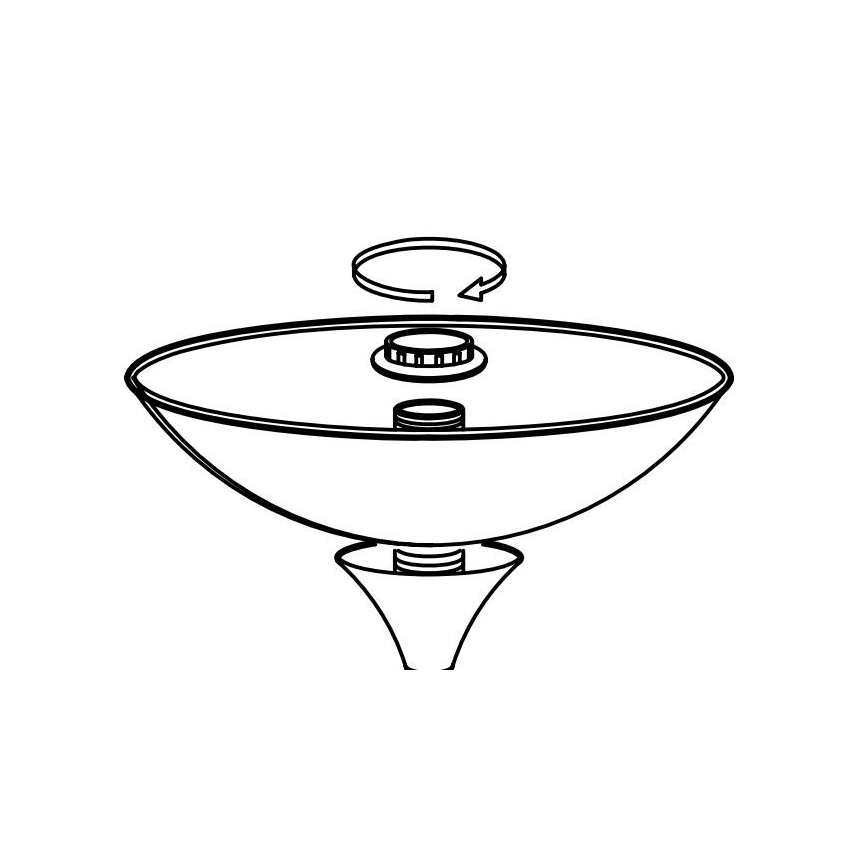 Eglo - Zamenski abažur za lampu UP 2 27,5x8 cm bela