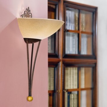 EGLO - Zidna lampa 1 x E27/60W antička braon / zlatna